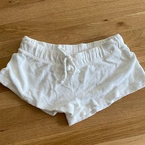 Twenty5A juniors terry shorts size Medium great condition white